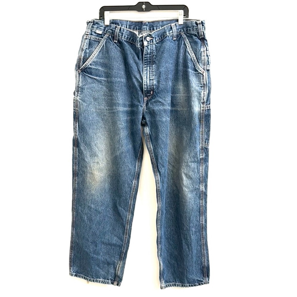 Vintage Carhartt FR Jeans Wide Leg Original Fit Blue Mens 42x32